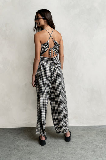 Trina Gingham Jumpsuit