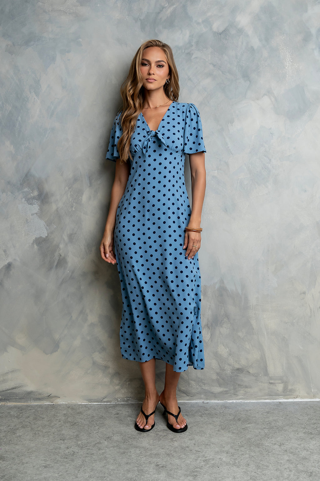 Tate Polka Dot Midi Dress