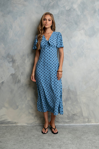 Tate Polka Dot Midi Dress