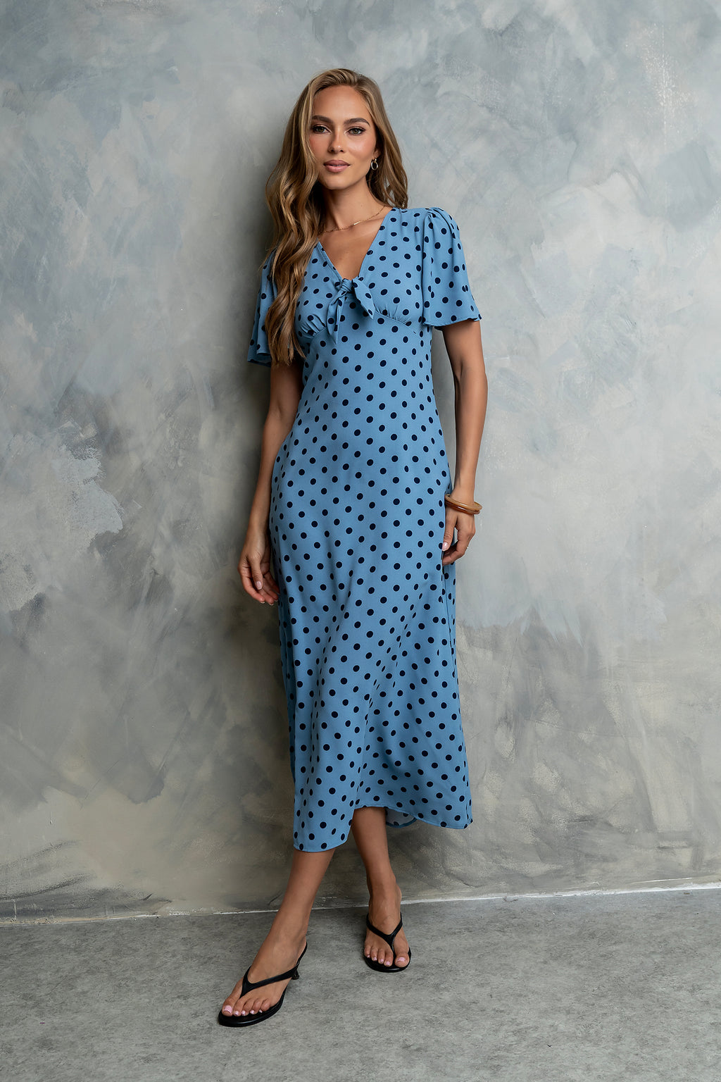 Tate Polka Dot Midi Dress
