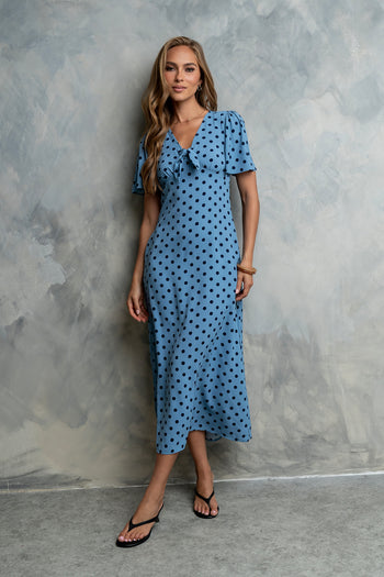 Tate Polka Dot Midi Dress