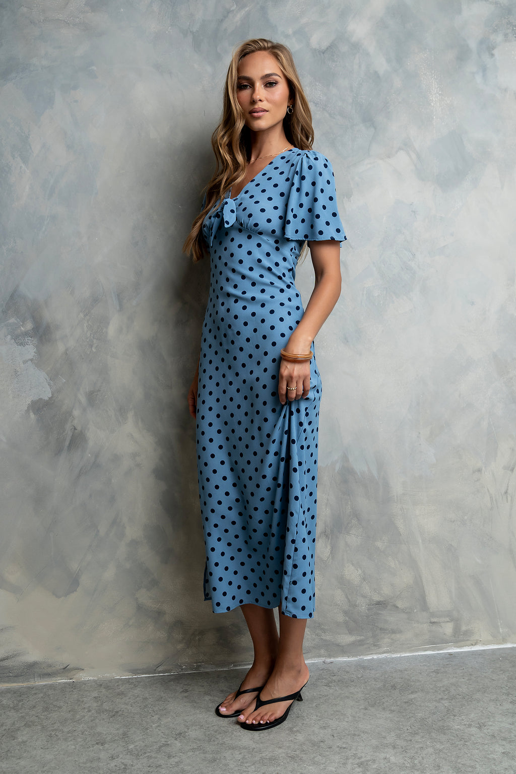 Tate Polka Dot Midi Dress