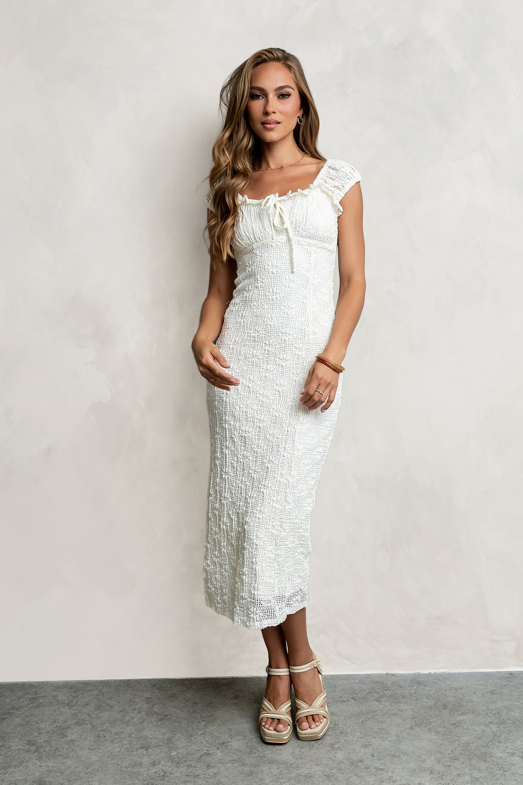 Lorena Crochet Maxi Dress