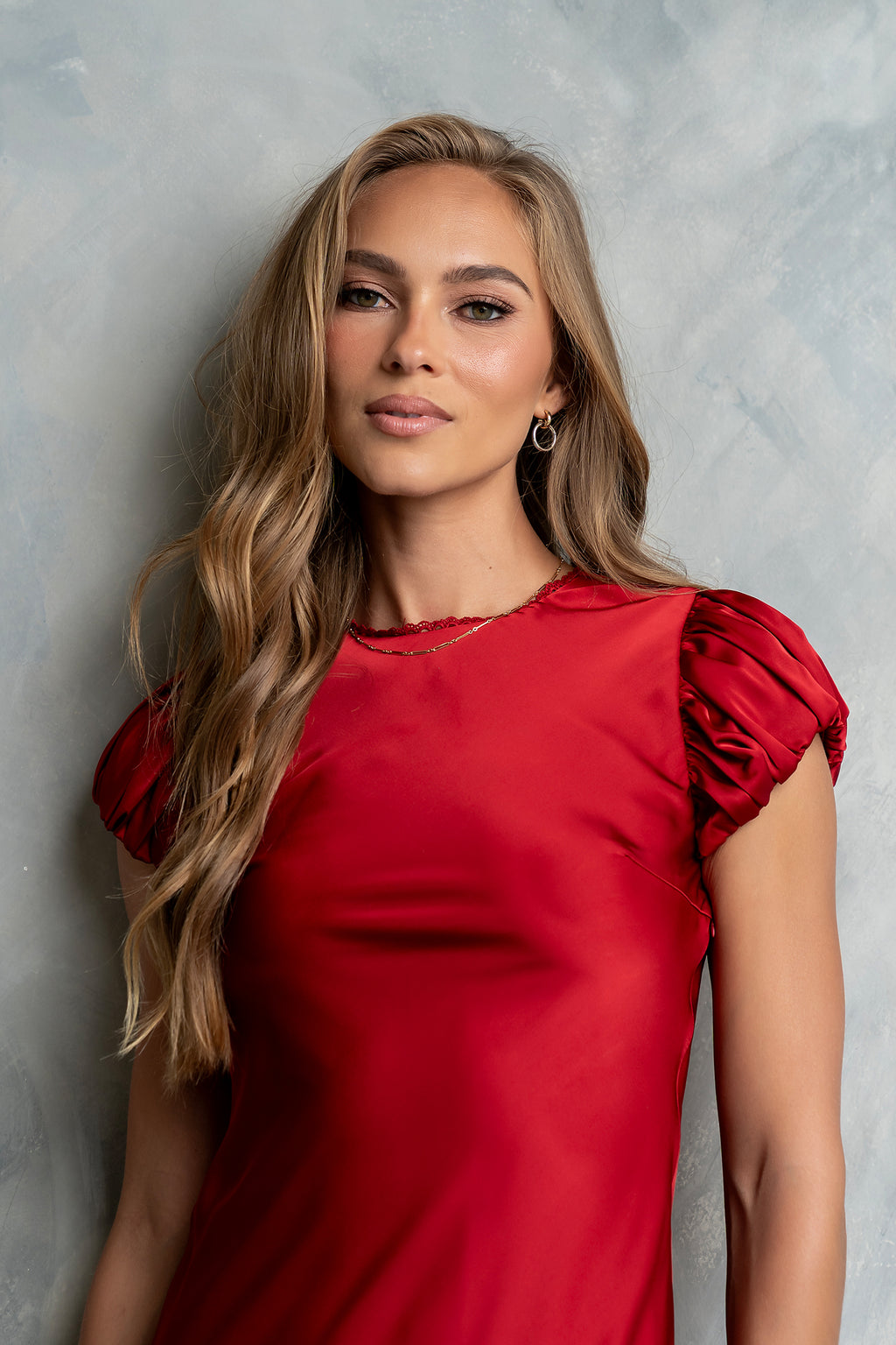 PREORDER - Ellianna Maxi Dress in Red