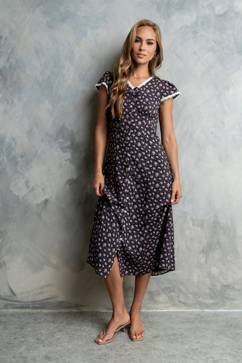 Josie Floral Midi Dress