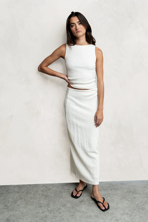 Opal Textured Top in Ivory
