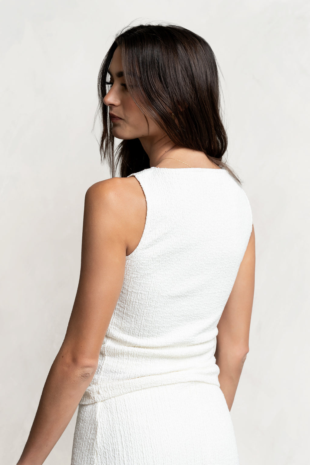 Opal Textured Top in Ivory