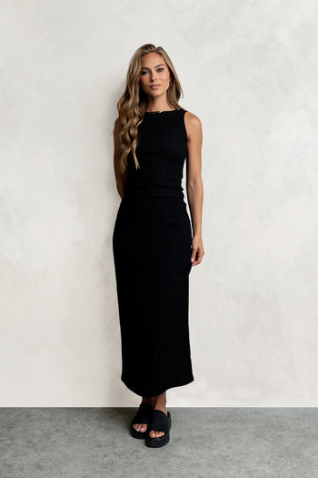 Opal Textured Top in Black
