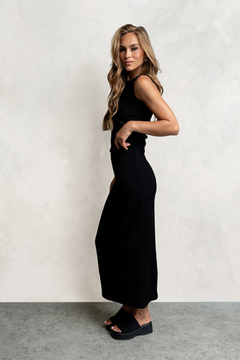 Opal Textured Top in Black