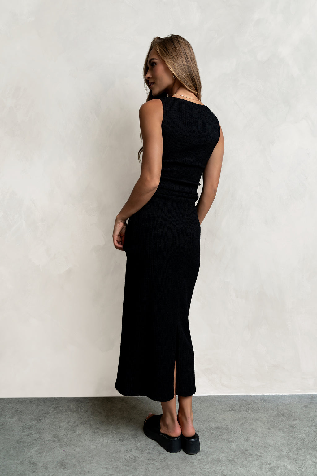 Opal Textured Top in Black