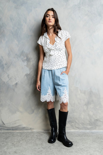 Lylah Polka Dot Top