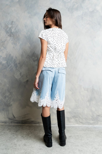 Lylah Polka Dot Top