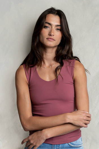 Sayla Tank Top in Berry