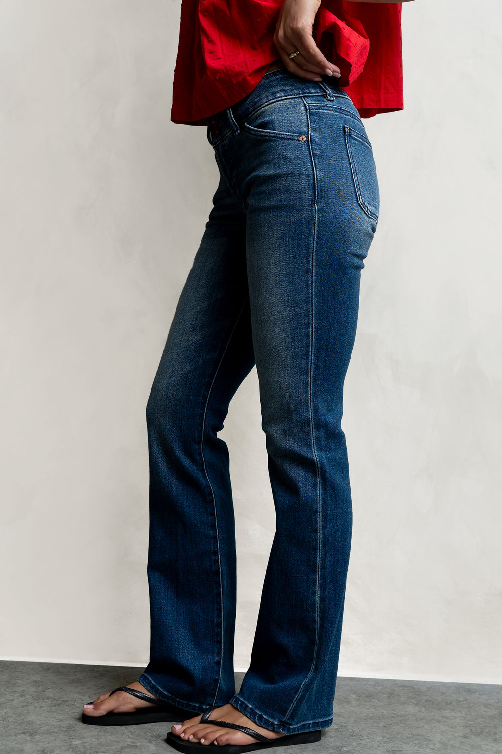 Kolby Low Rise Boot Cut Jeans
