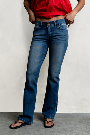 Kolby Low Rise Boot Cut Jeans