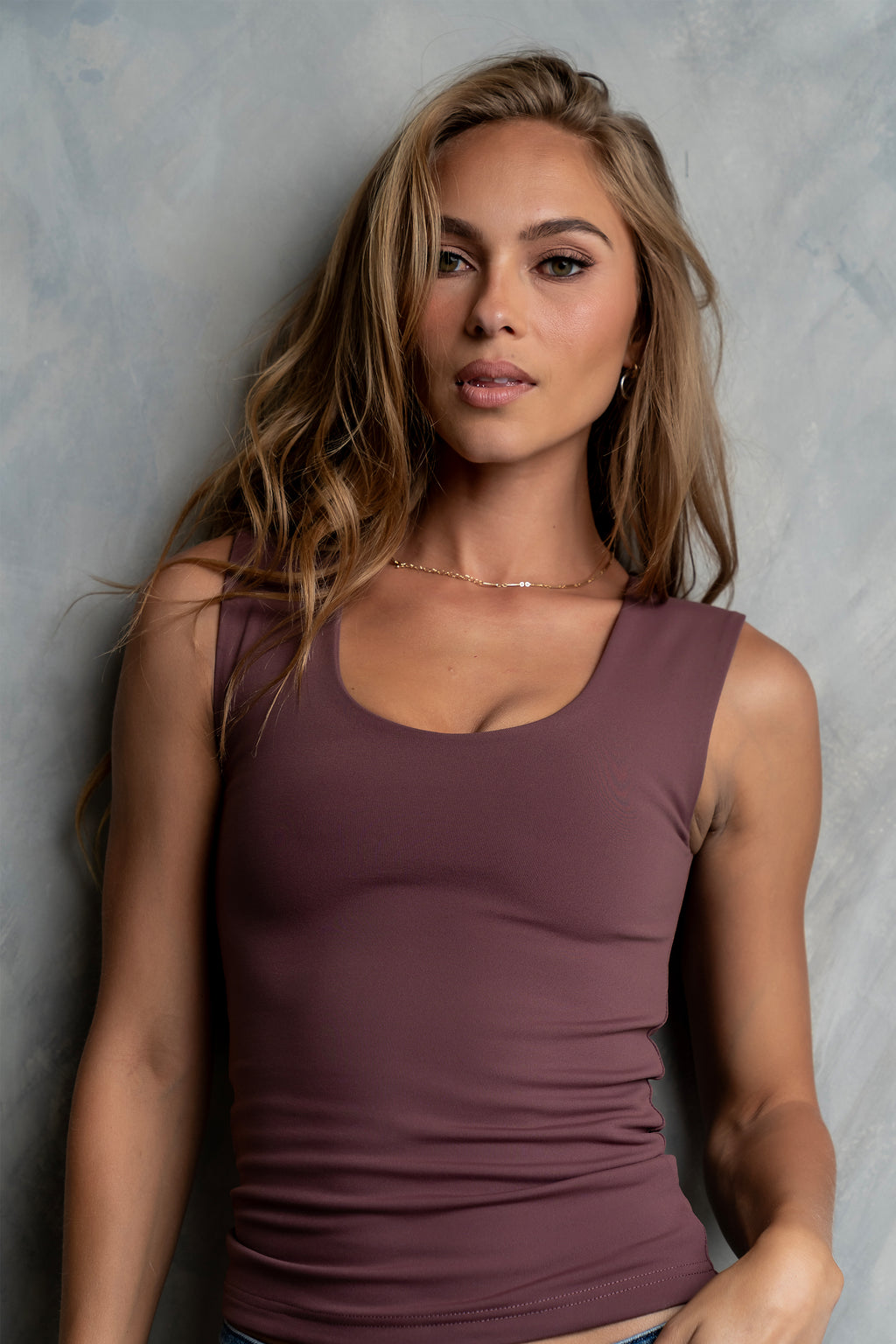 Sayla Tank Top in Plum