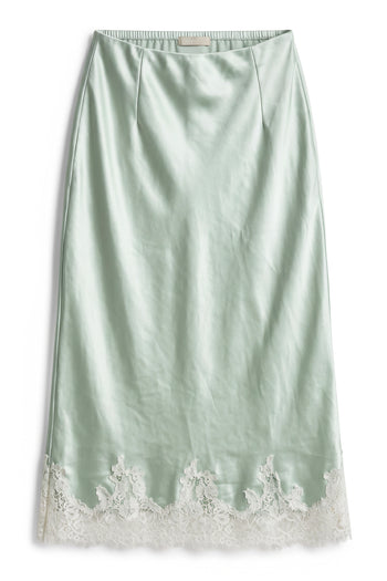 Saige Satin Midi Skirt