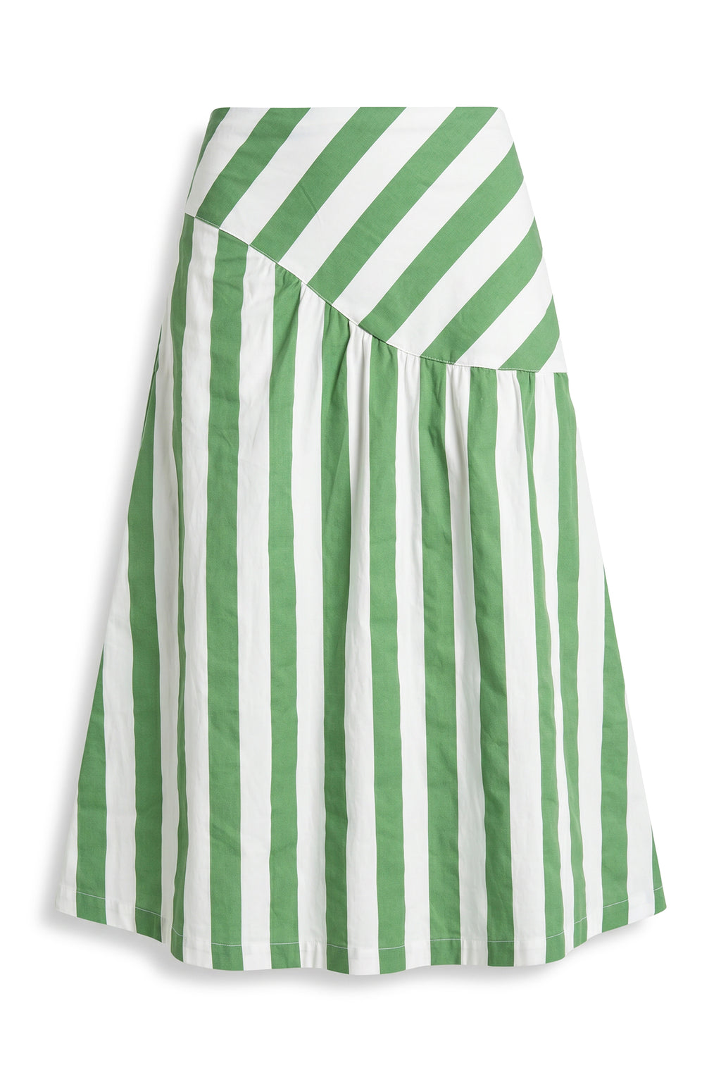 Frannie Striped Midi Skirt