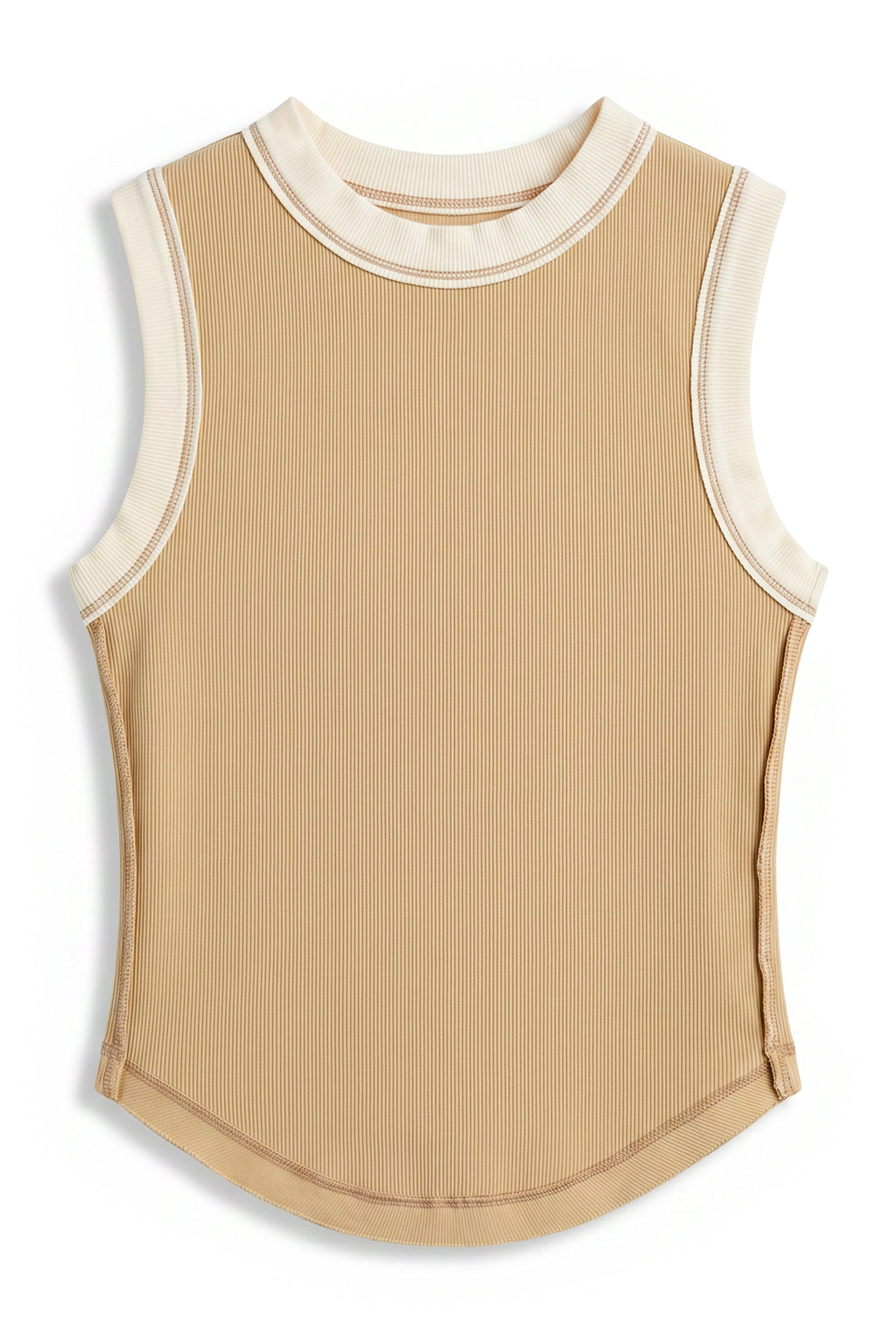 Lilah Reverse Seam Tank in Taupe