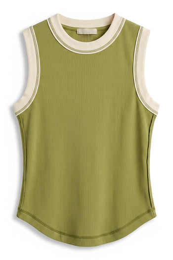 Lilah Reverse Seam Tank in Green