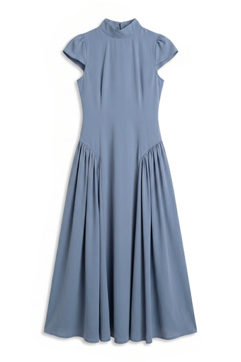 Marlee Maxi Dress in Slate Blue
