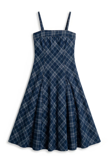 Hayes Plaid Denim Dress
