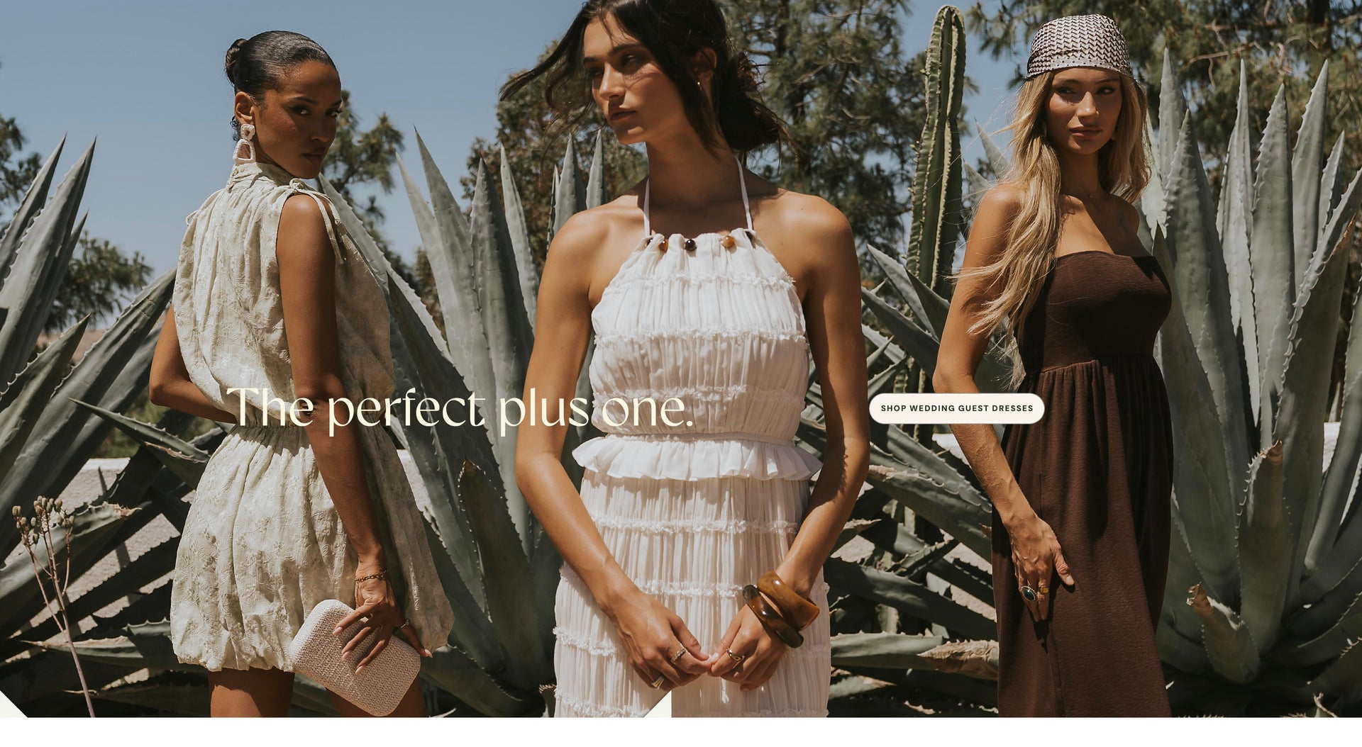 the perfect plus one, shop wedding guest dresses