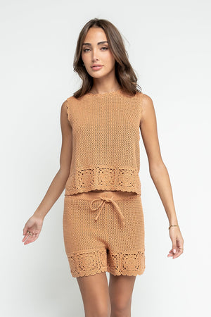 Maxine Crochet Knit Tank