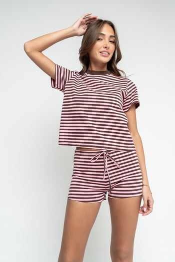 Cara Striped Shorts