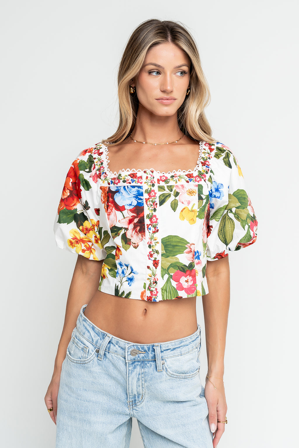 Laurel Floral Crop Top