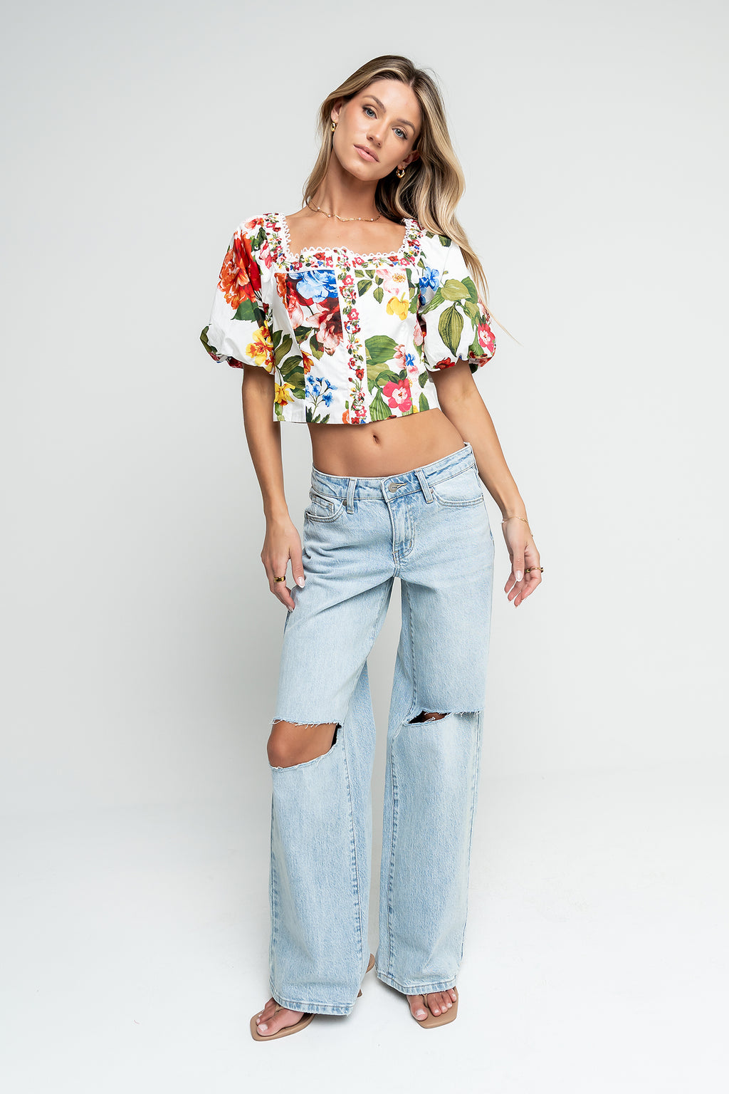 Laurel Floral Crop Top