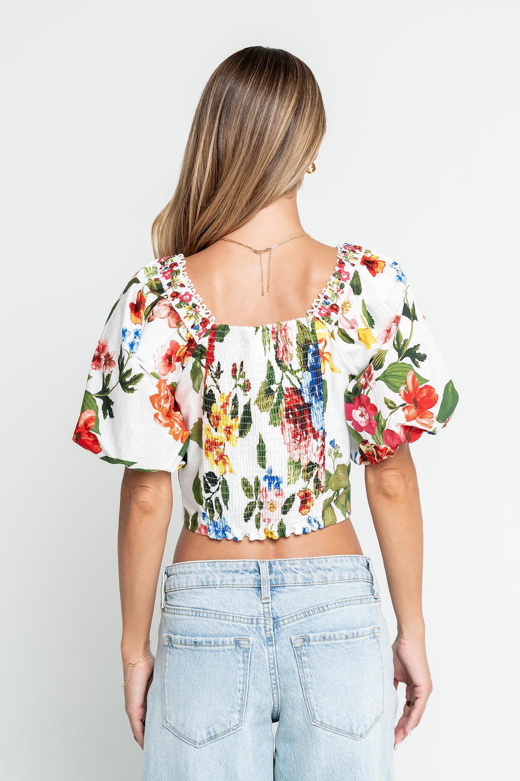 Laurel Floral Crop Top