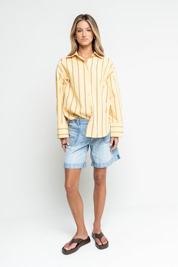 Kenya Striped Button Up