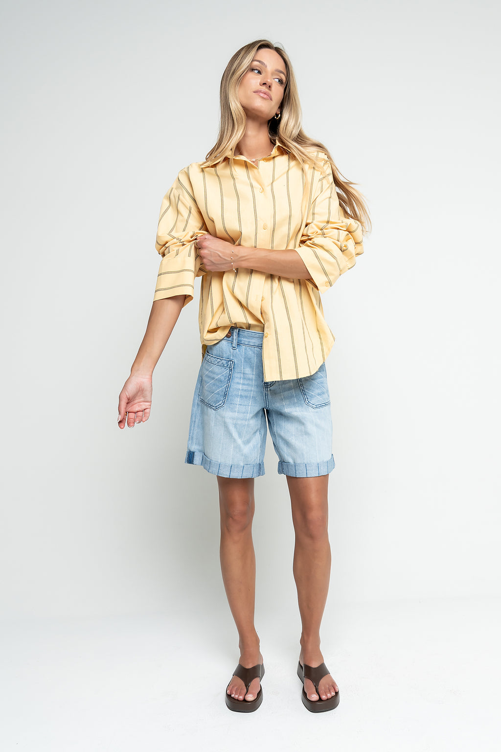 Kenya Striped Button Up