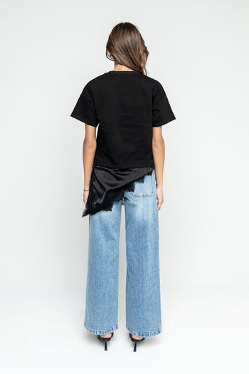 Mika Combination Top in Black