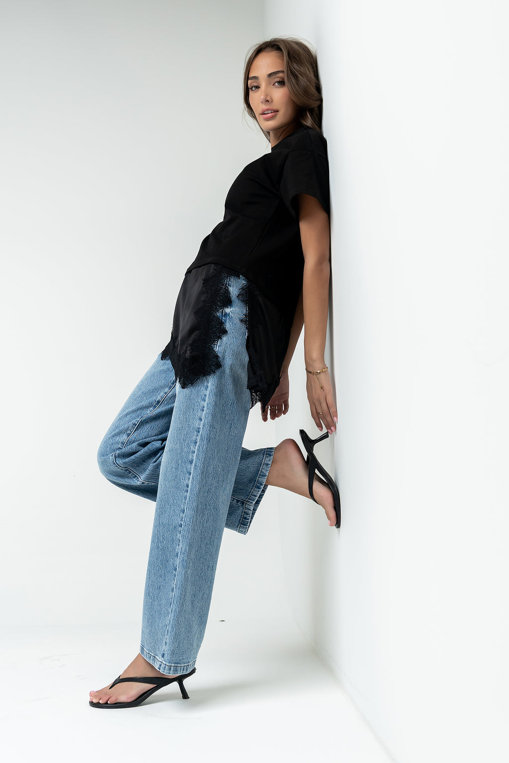 Margo Kitten Heels in Brown