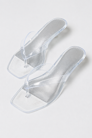 Margo Kitten Heels in Clear