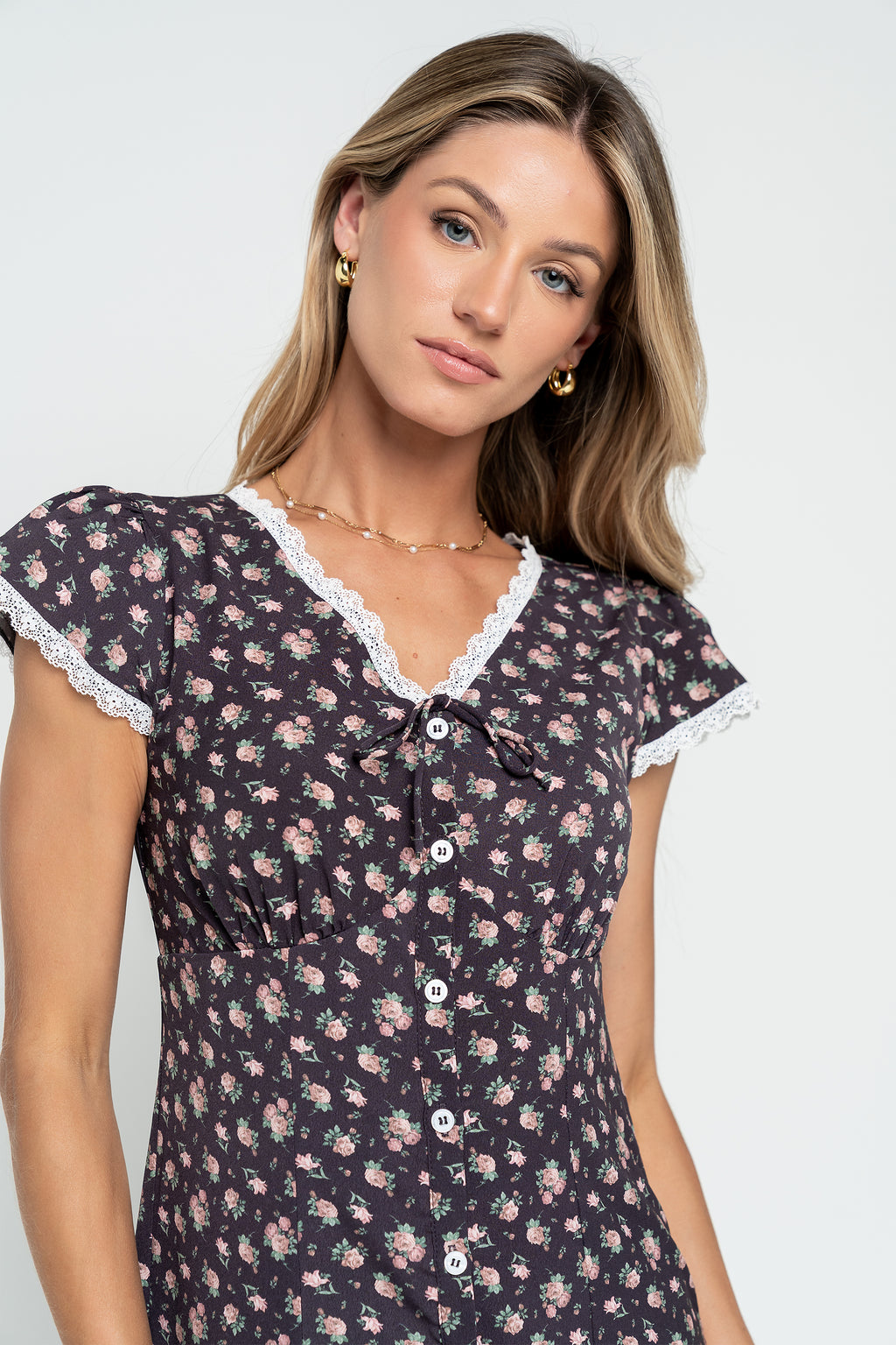 Josie Floral Midi Dress