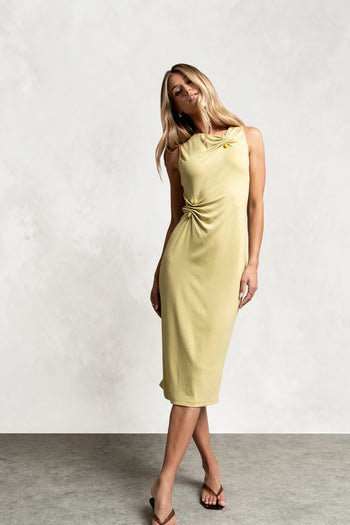 Lopez Ruched Midi Dress