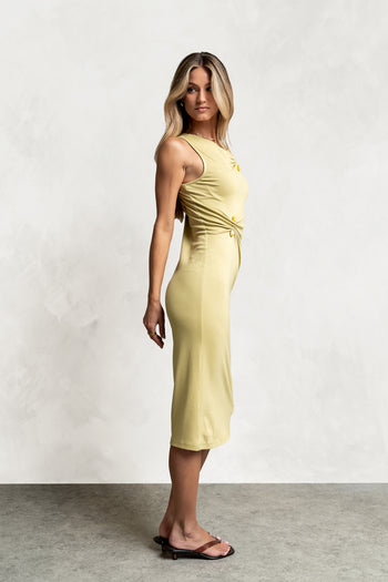 Lopez Ruched Midi Dress