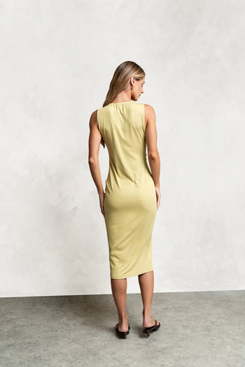 Lopez Ruched Midi Dress