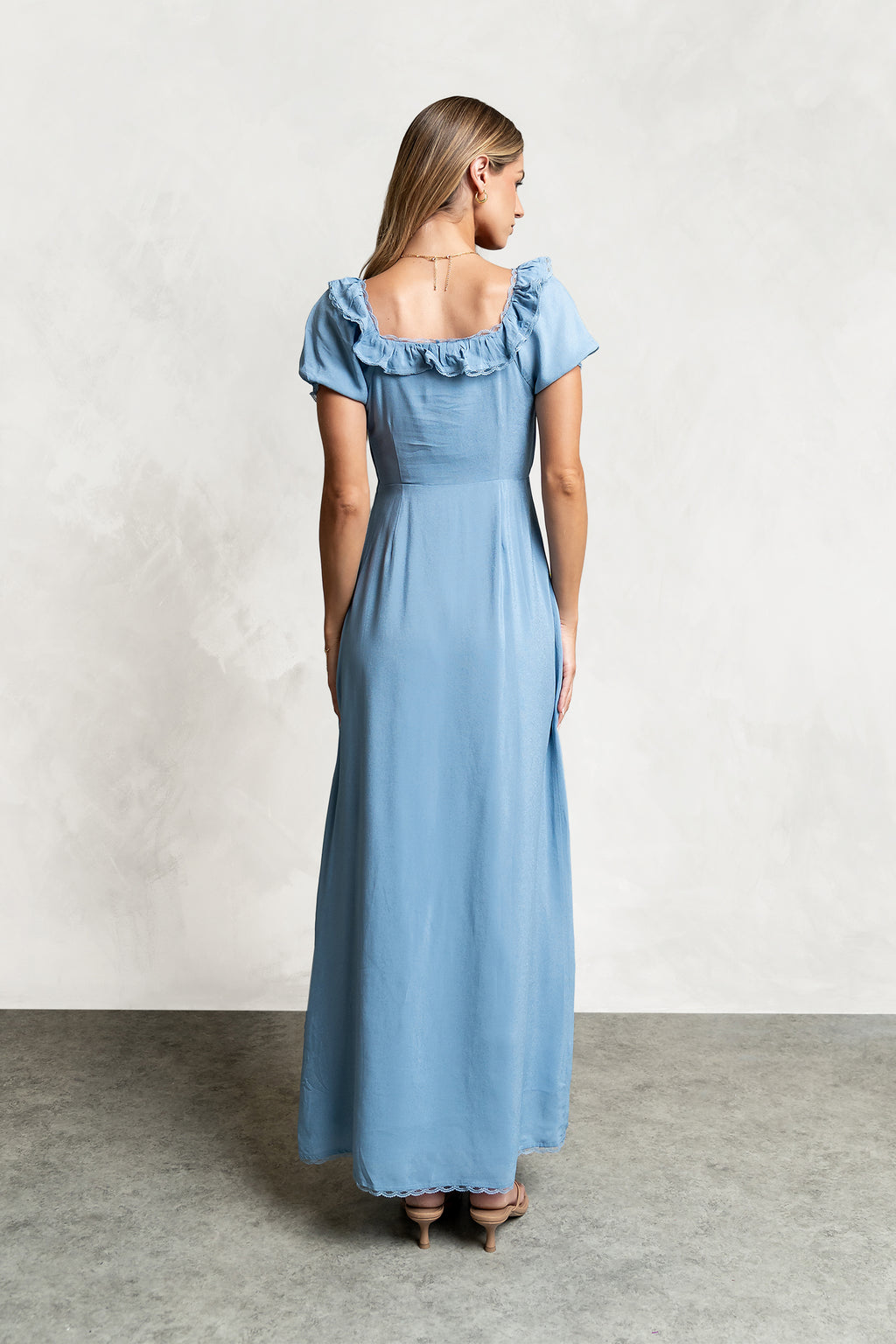 slate blue maxi dress Slate blue maxi dress Large
