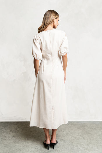 Mandie Embroidered Midi Dress