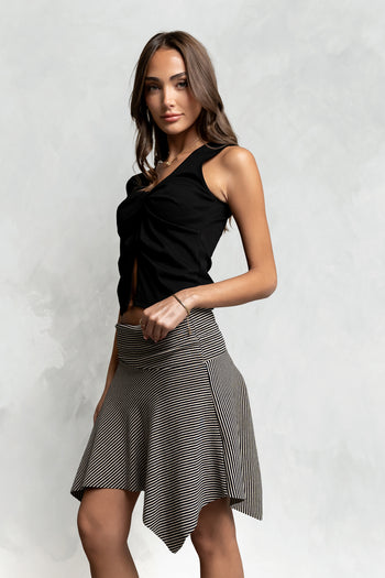 Sarah Striped Mini Skirt