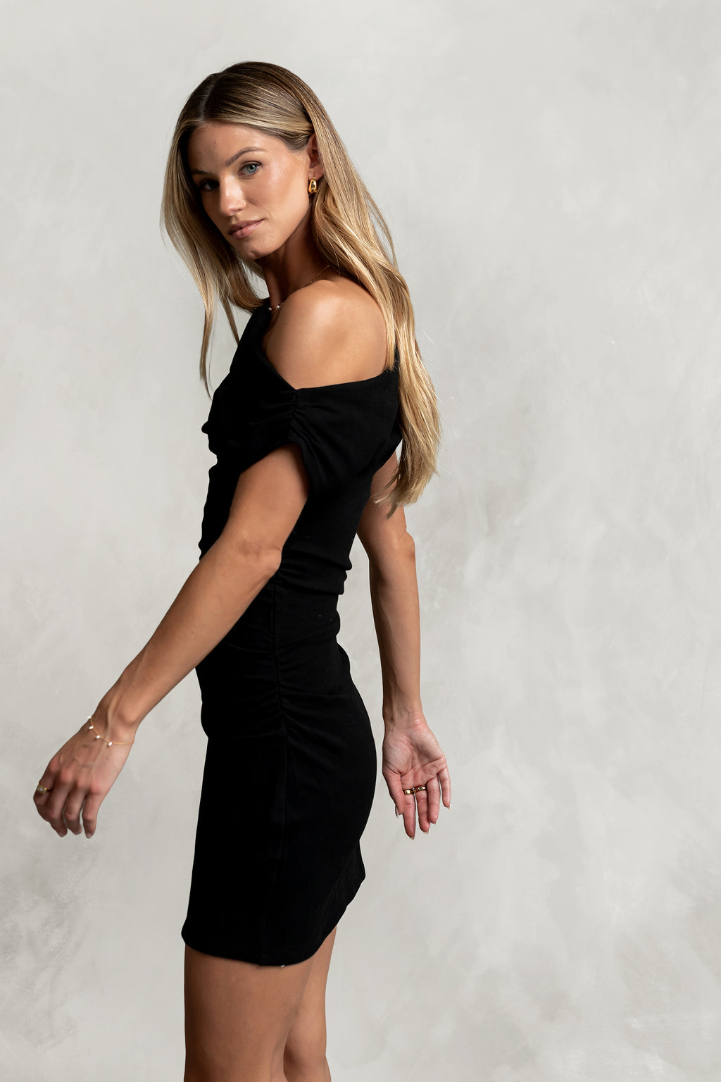Clara Ruched Mini Dress