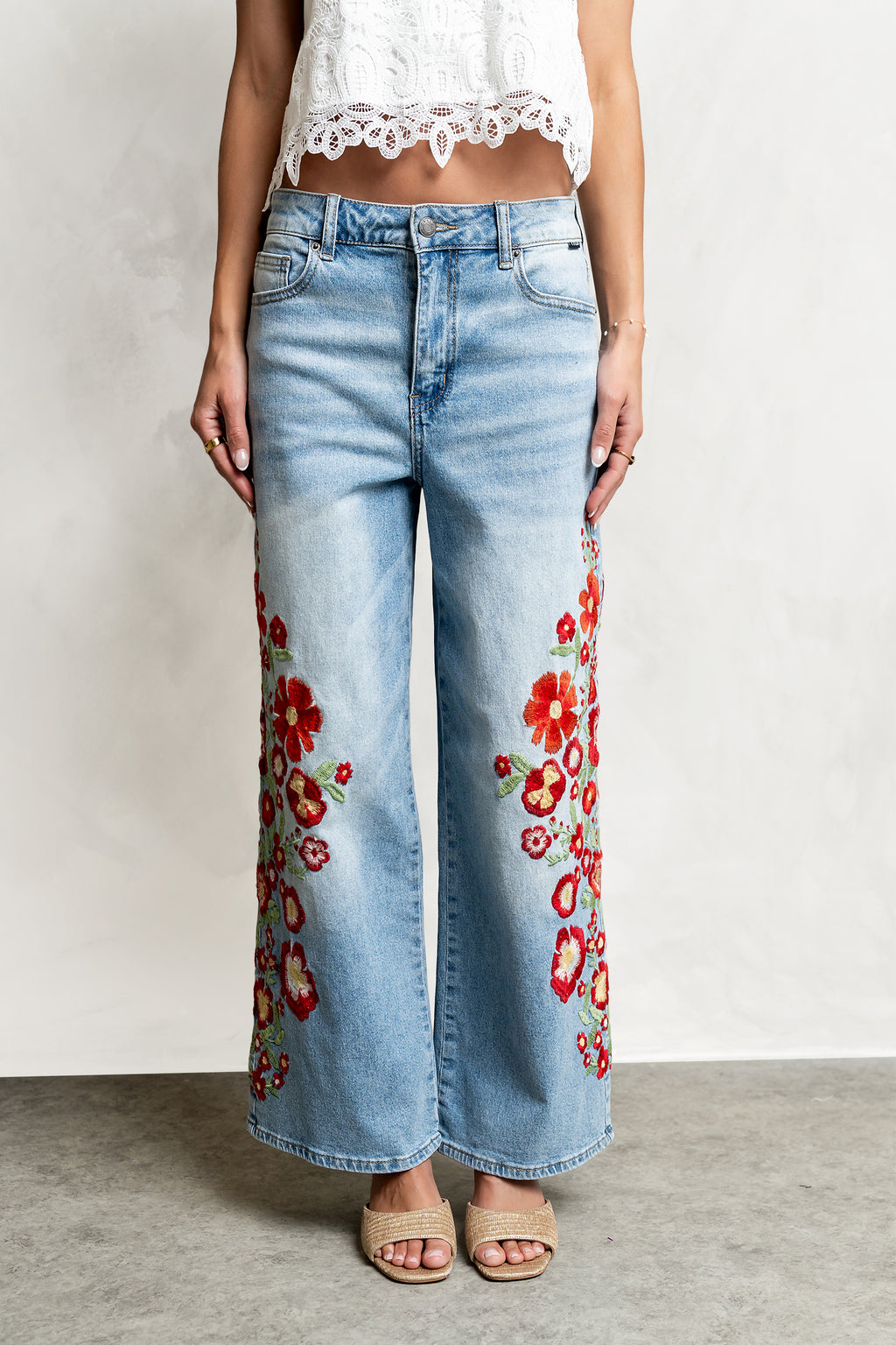 Justine Embroidered Jeans