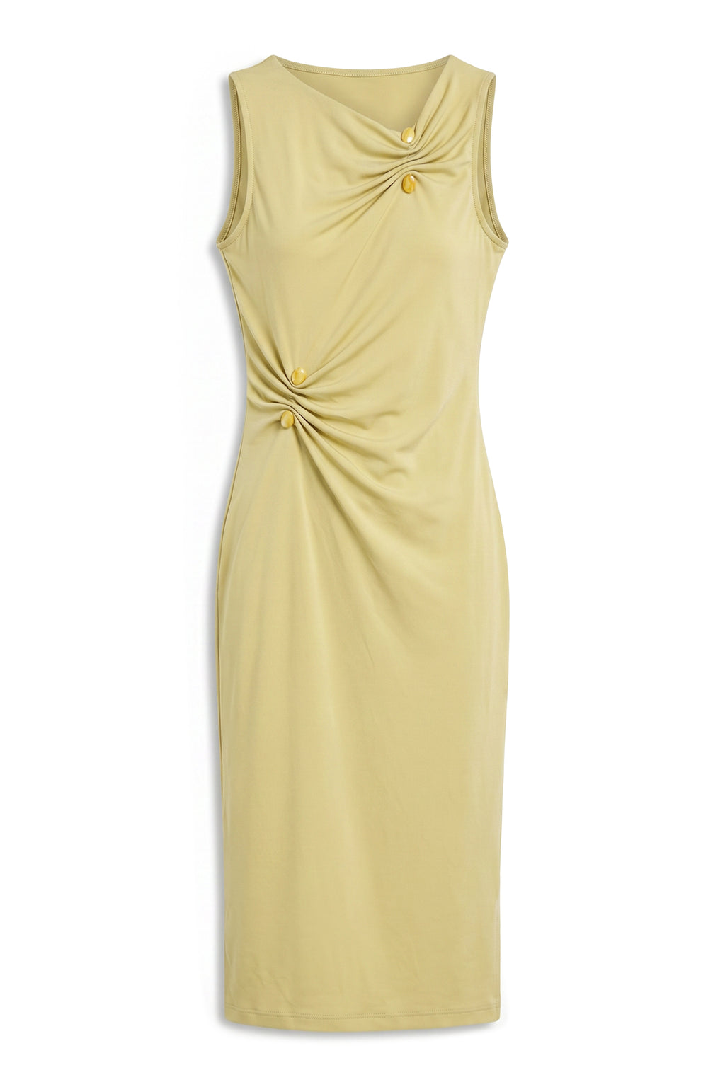 Lopez Ruched Midi Dress