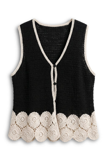 Marta Crochet Vest