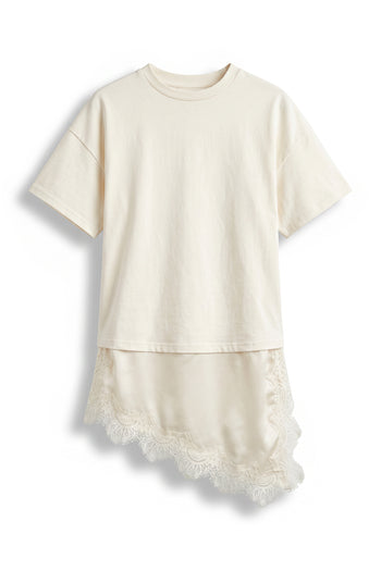 Mika Combination Top in Cream