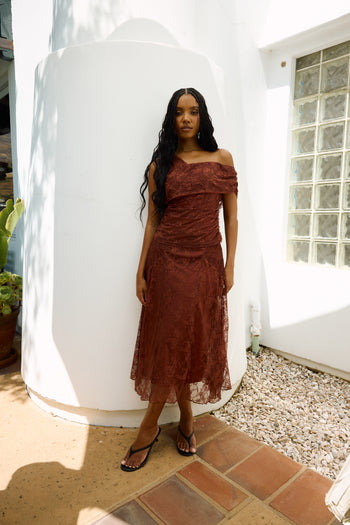Cleo Asymmetrical Lace Top
